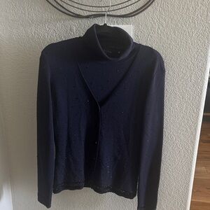 Dana Buchman Midnight Blue Turtleneck Sweater